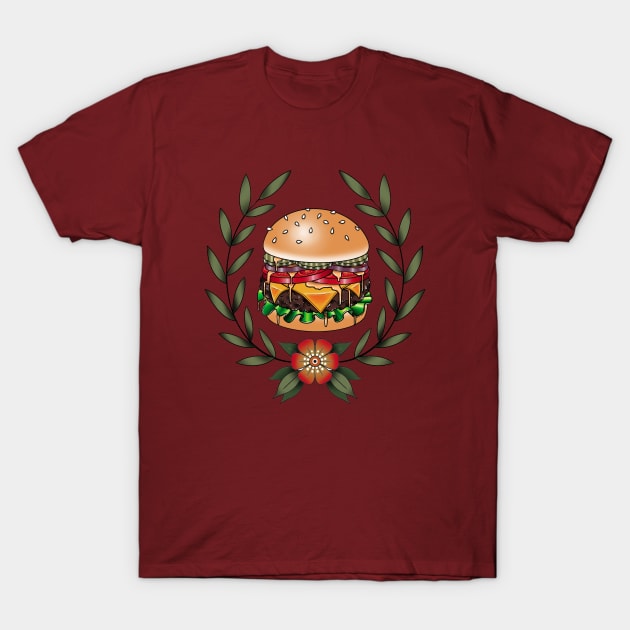 Cheeseburger T-Shirt by Canvas Culture Tattoo & Art Studio